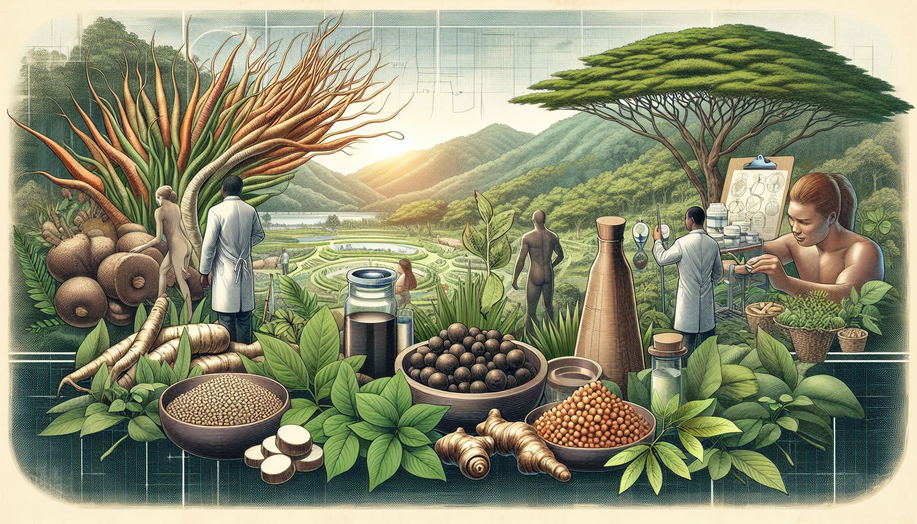 Image of natural herbs and supplements for potency
